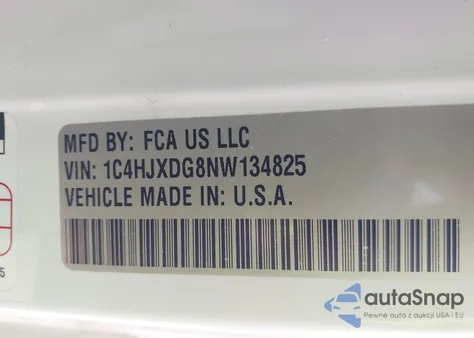 2022 Jeep Wrangler Unlimited Sport S 4X4 from USA, damaged, VIN 1C4HJXDG8NW134825